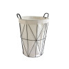PANIER A LINGE SCANDI FILAIRE NOIR 60L D40XH50 CM