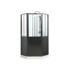 CABINE DOUCHE CARRE ARTELO PORTE PIVOT EP6MM L100X100XH220 CM VT/NR