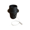 DOUILLE POUR AMPOULE E27 1/2 FILETEE + INTERRUPTEUR TIRETTE