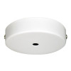 PAVILLON CACHE METAL BLANC D90 TROU 6MM