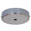 PAVILLON CACHE METAL CHROME D90 TROU 6MM