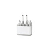 PORTE BROSSE A DENTS PLASTIQUE BLANC