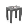 TABOURET A POSER LOMBOK GRIS ANTHRACITE