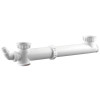 TUBULURE EVIER 2 CUVES ENTRAXE REGLABLE 160/360MM 1 PRISE