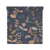 PAPIER PEINT VINYLE INTISSE ABSTRACT FLOWERS MARINE