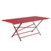 TABLE DE JARDIN CARGO RECTANGLE PIMENT ROUGE 8 PERSONNE