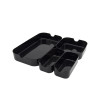 ORGANISEUR PLASTIQUE GRIS REMIX PARIS1 DEXTER 5.3X16.3X5.3  LOT DE 3
