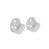 SUPPORT MUR OUVERTS DIAMETRE 25 ROND BLANC SPACEO LOT DE 2