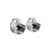 SUPPORT MUR OUVERTS DIAMETRE 25 ROND CHROME SPACEO LOT DE 2