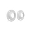 SUPPORT MUR FERMES DIAMETRE 25 ROND BLANC SPACEO LOT DE 2