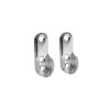 SUPPORT MUR OUVERTS DIAMETRE 30X15 OVAL CHROME SPACEO LOT DE 2