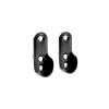 SUPPORT MUR OUVERTS DIAMETRE 30X15 OVAL NOIR SPACEO LOT DE 2