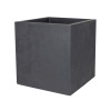POT CARRE EDA BASALT L.49.5 X H.49.5 CM 57L GRIS ANTHRACITE