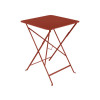 TABLE DE JARDIN OCRE ROUGE 57X57 CM