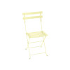 CHAISE ACIER BISTRO CITRON GIVRE