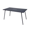 TABLE DE JARDIN MONCEAU CARBONE 146X80 CM