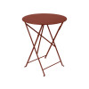 TABLE DE JARDIN BISTRO OCRE ROUGE