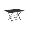 TABLE DE JARDIN CARGO CARBONE 128X90 CM