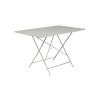 TABLE DE JARDIN BISTRO GRIS ARGILE 117X77 CM