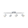BARRE 4 SPOTS TEKLA GU10 CHROME INSPIRE