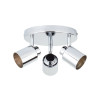 PLAFONNIER 3 SPOTS TEKLA GU10 CHROME INSPIRE