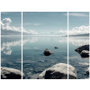 TRIPTYQUE RIVIERE AVEC ROCHER