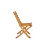 CHAISE DE JARDIN EN TECK NATERIAL ANTEA MARRON LOT DE 2