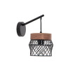 APPLIQUE KANEL E27 METAL NOIR/BOIS INSPIRE