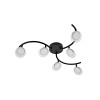 PLAFONNIER 6 SPOTS LOOB LED NOIR INSPIRE