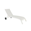 BAIN DE SOLEIL EN ALUMINIUM NATERIAL LYRA BLANC