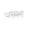 FAUTEUIL DE JARDIN EN ALUMINIUM NATERIAL ORION BETA BLANC