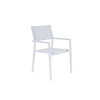 FAUTEUIL DE JARDIN EN ALUMINIUM NATERIAL ORION ALPHA BLANC