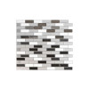 CREDENCE ADHESIVE MURANO MERALLIK 23,1X25,9CM LOT DE 4