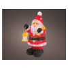 PERE NOEL EN ACRYLIQUE DECORATIF LUMINEUX