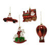 FIGURINE EN PLASTIQUE ROUGE NOEL
