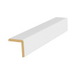 BAGUETTE ANGLE REVETU PAPIER 2200x25x25MM BLANC