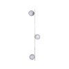 GUIRLANDE 18 BOULES VELOUR 18LED 3M40 BLANC