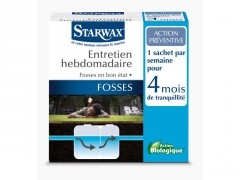 ENTRETIEN FOSSE SEPTIQUE 4 MOIS 18x25G STARWAX