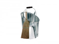 SEAU CENDRE 12L + BALAI + PELLE