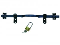 BARRE DE SECURITE RENFOR DIAMETRE 16 L410MM AVEC SUPPORTS NOIR