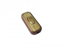INTERRUPTEUR FIL BASCULE BIPOLAIRE 2A 250V OR