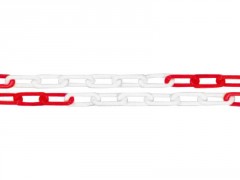 CHAINE SIGNAL 8 ROUGE/BLANC SAC 25M