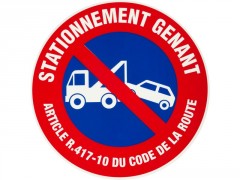 DISQUE STATIONNEMENT GENANT PLASTIQUE DIAMETRE 300MM