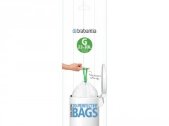 SAC POUBELLE BLANC 30L BRABANTIA LOT DE 20