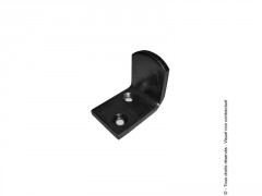 BUTEE COUDEE VISSER RECTANGULAIRE 25X4 HAUTEUR 34 NOIR