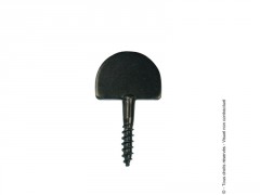 BUTEE DROITE VISSER TETE RONDE 25X3 NOIR