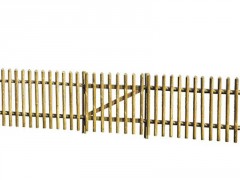 CLOTURE DEMI RONDIN 100X180CM BUFFALO