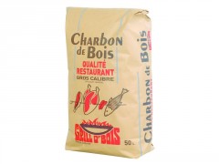 CHARBON DE BOIS 50L QUALITE RESTAURATION SAC