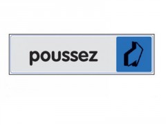 PLAQUE 170X40 POUSSEZ (HORIZONTAL)