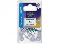 CROCHET RESINE N 2 TRANSPARENT BLISTER 8